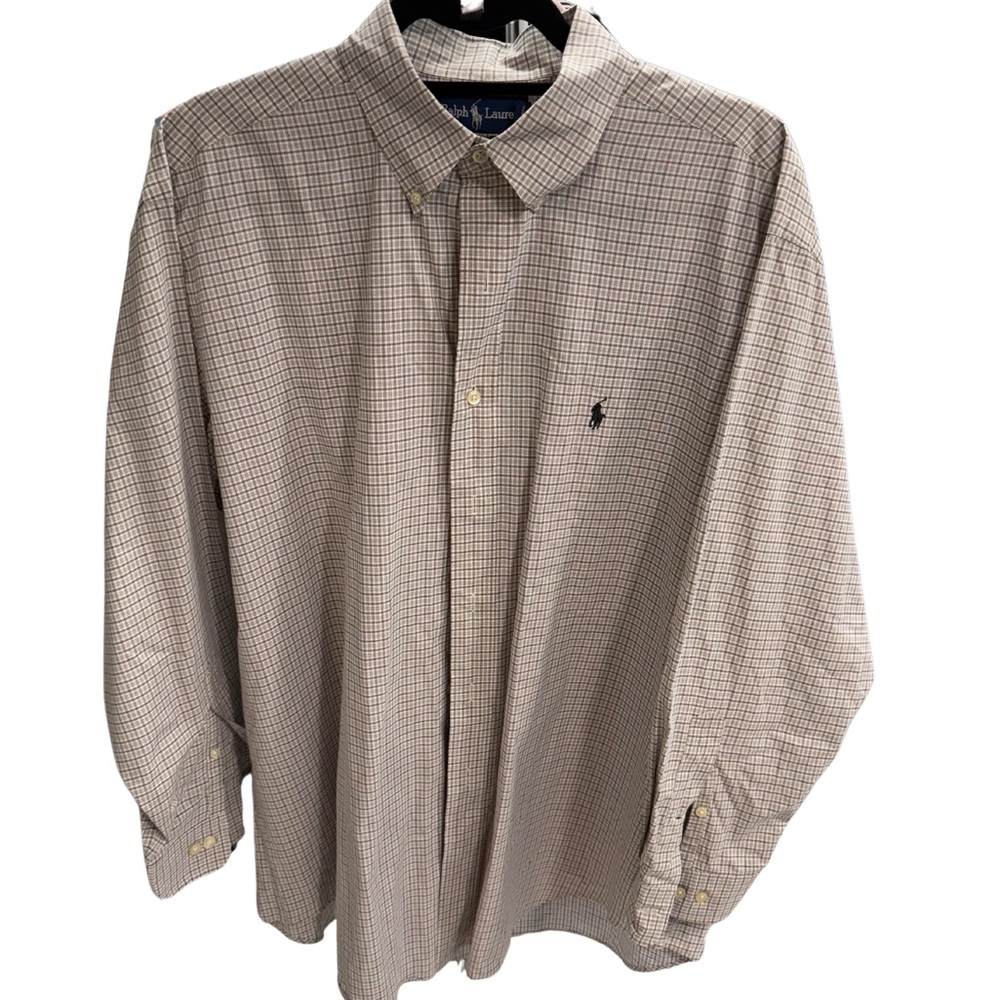 Ralph Lauren Yarmouth 100% Cotton Button-Down Shirt size 16.5